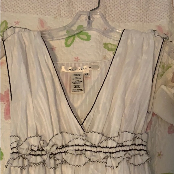 White Dress with Ruffles and Lace Detailing NWT - Picture 3 of 5